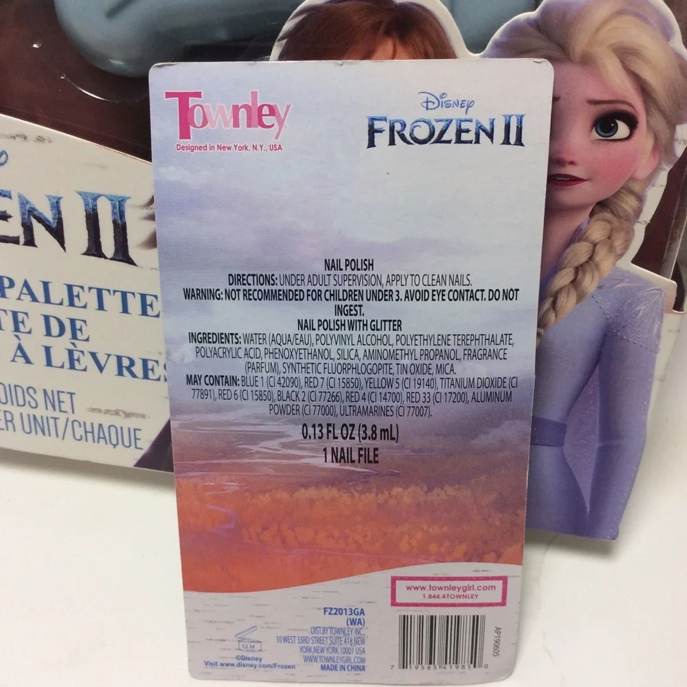 Disney Frozen II Lip Gloss w/Mirror & Nail Polish